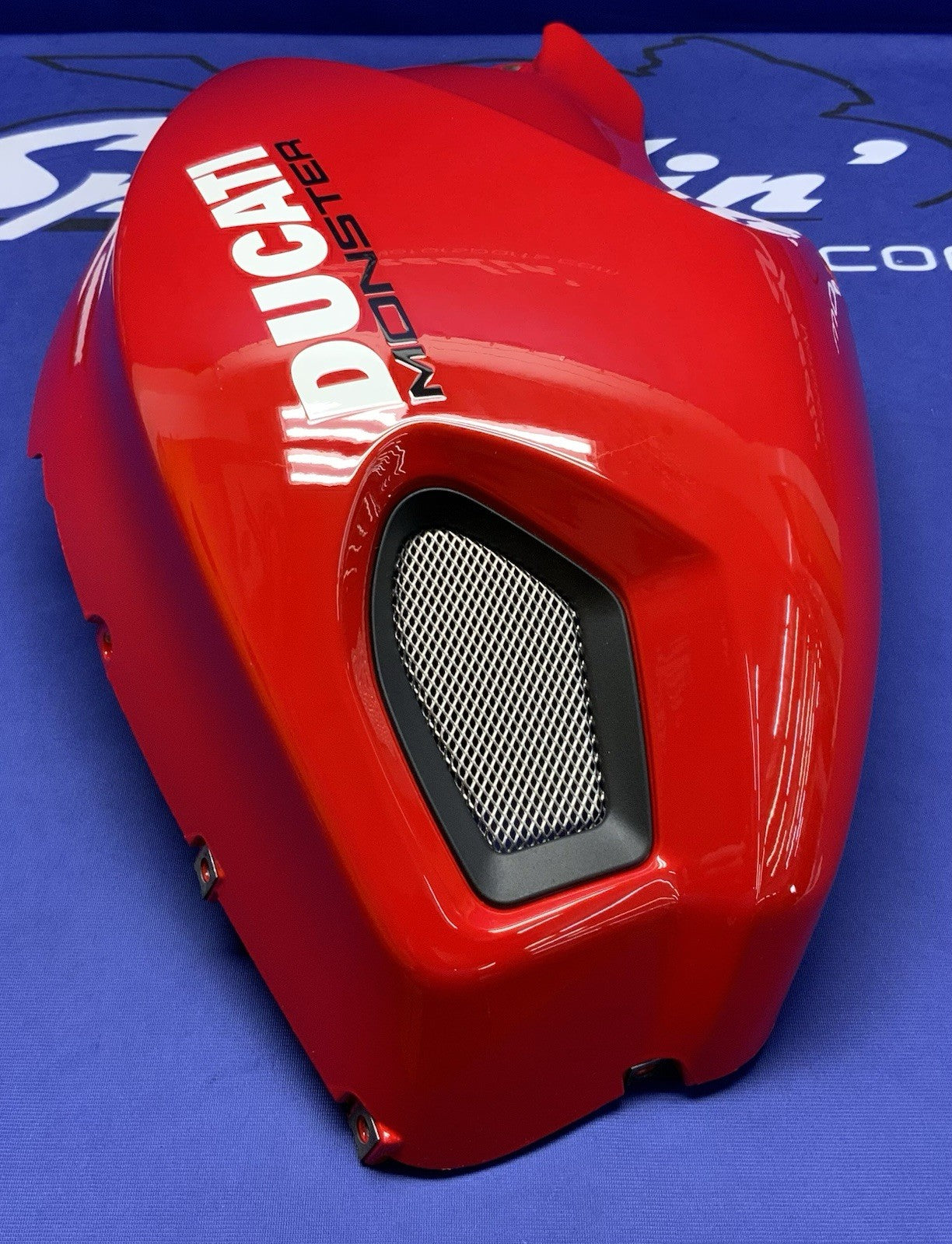 Ducati Left Tank Fairing (Red) Monster 696 2008-2013 OEM 48012591DA