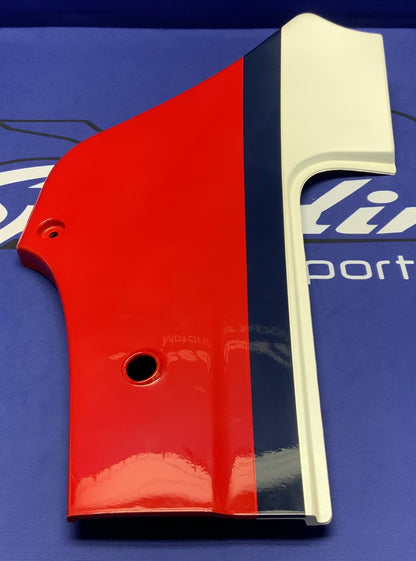 Kawasaki Left Side Cover (Red, White & Blue) Ninja 600 85-86 OEM 36002-5195-P9-1