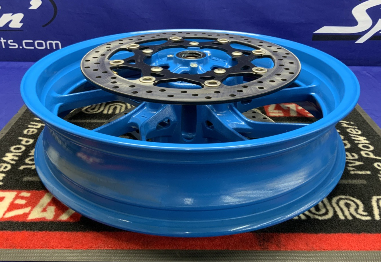 Suzuki Front Wheel W/ Rotors (Blue) GSX-8R 2024-2026 OEM 54111-25L00-QZB