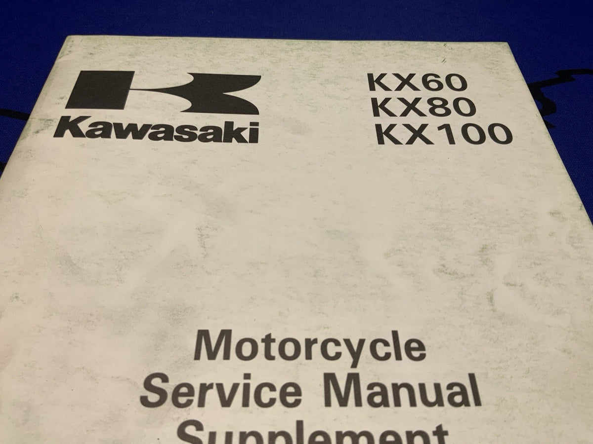 Kawasaki KX60/80/100 Motorcycle Service Manual 1988-1989 OEM 99924-1123-51