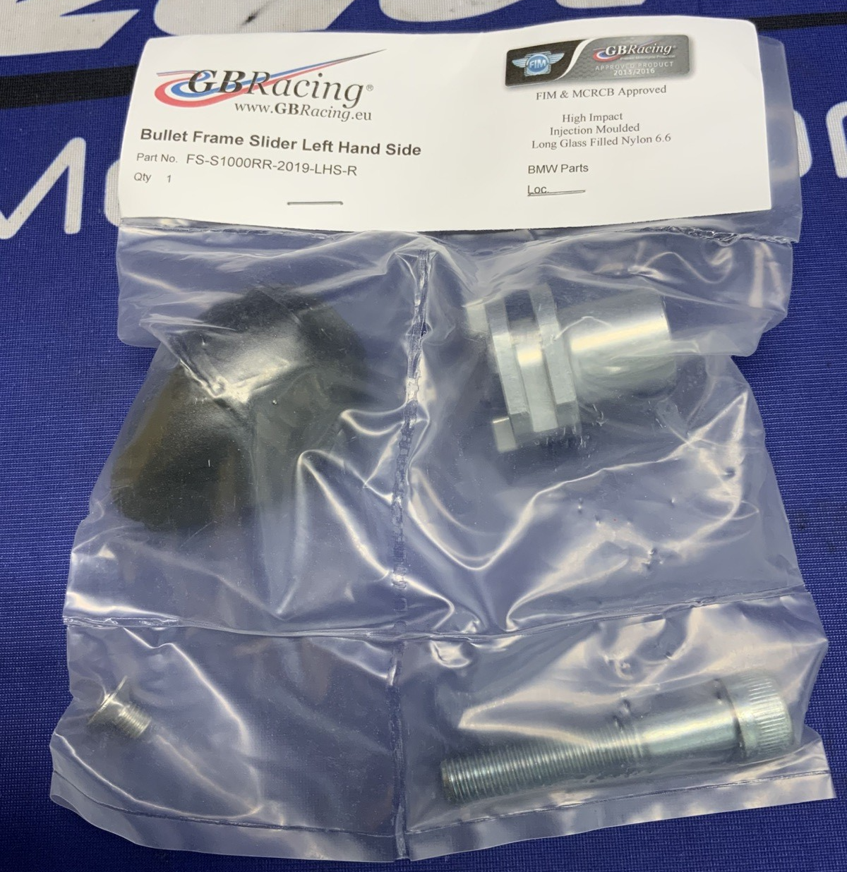 GB Racing Bullet Frame Slider Set S1000RR/M1000RR 2019-2026 FS-S1000RR-2019-R