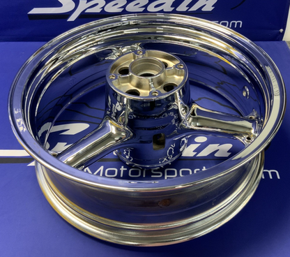 Kawasaki Front & Rear Wheel (Chrome) ZX-6R/636 2003-2004 OEM 41073-0112-R2