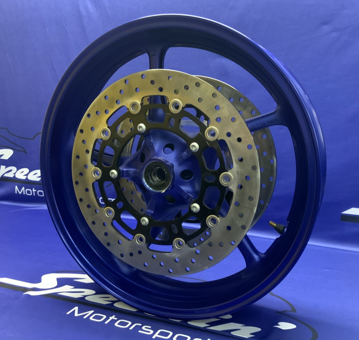 Yamaha Front Wheel Assembly (Blue) YZF-R6 2008-2016 OEM 5SL-25168-00-P3