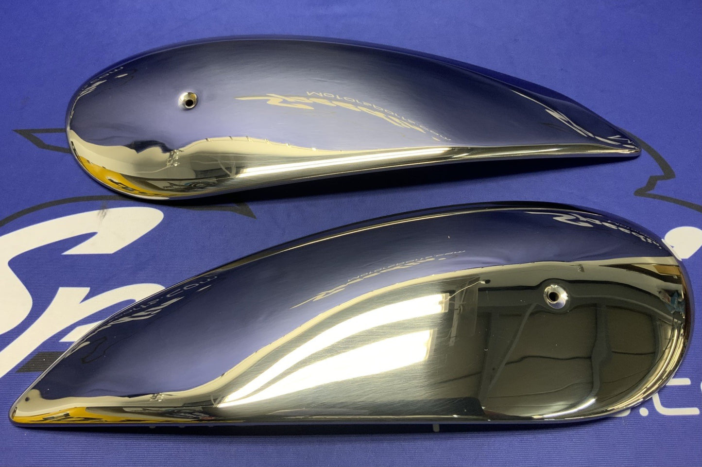 Ducati Tank Cover Set Chrome Scrambler 2017-2021 OEM 97380251A