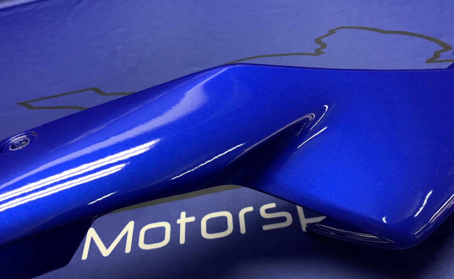 Yamaha Right Tail Fairing (Blue) YZF-R7 2022-2025 OEM BEB-21721-00-P0