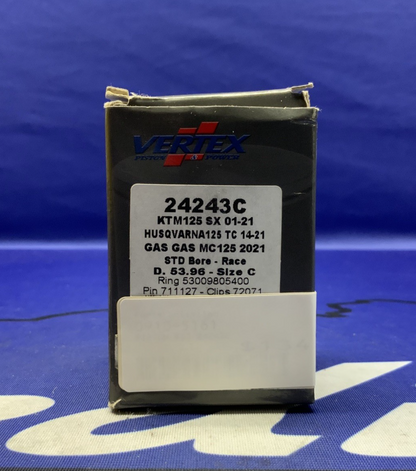 Vertex Piston Kit Cast Race 53.96/STD 125SX 2001-2025 24243C