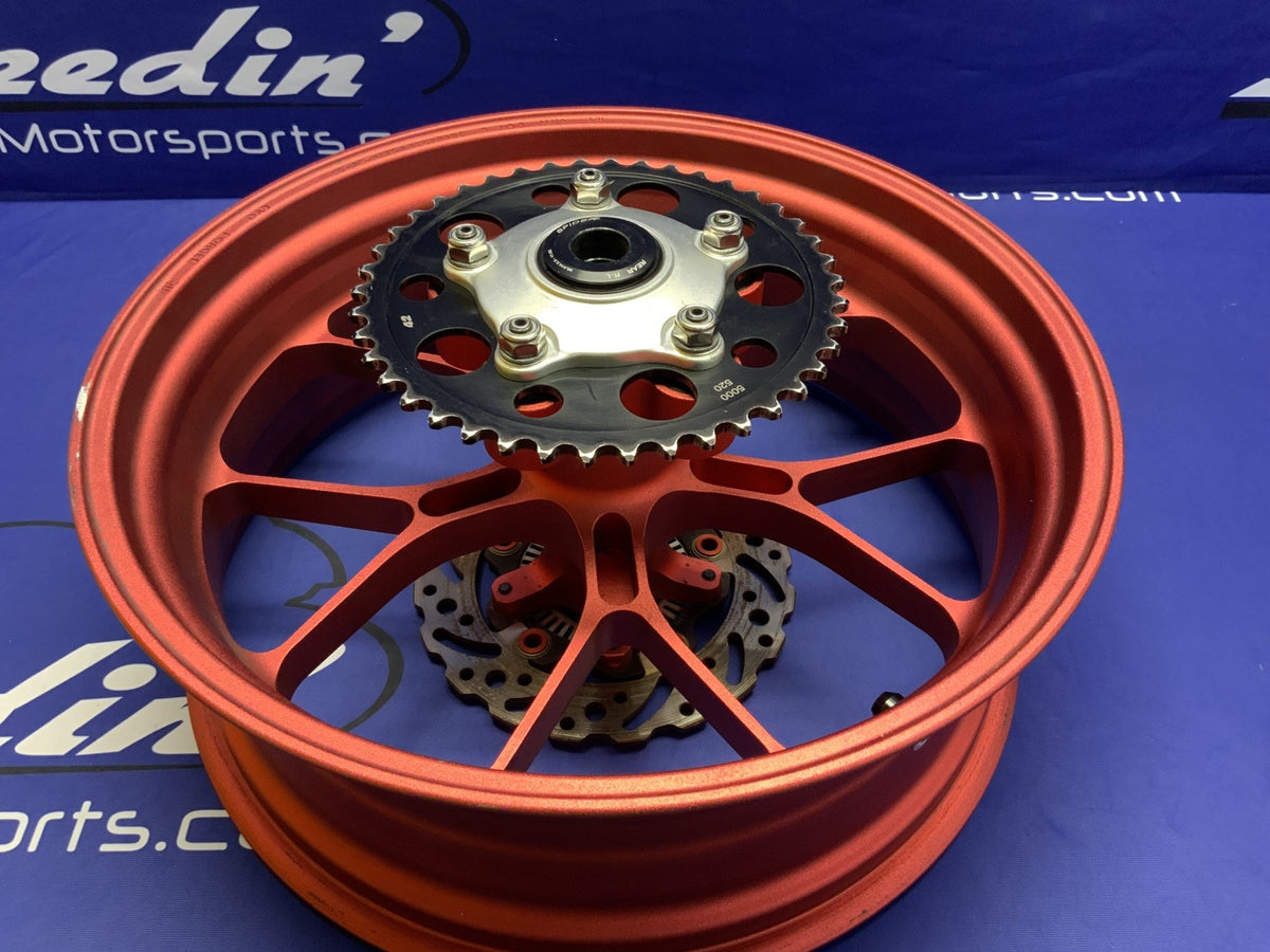 Aprilia Rear Wheel W/ BrakeTech Rotor/Captive Spacer RSV4 2015-2018 OEM 2B002033