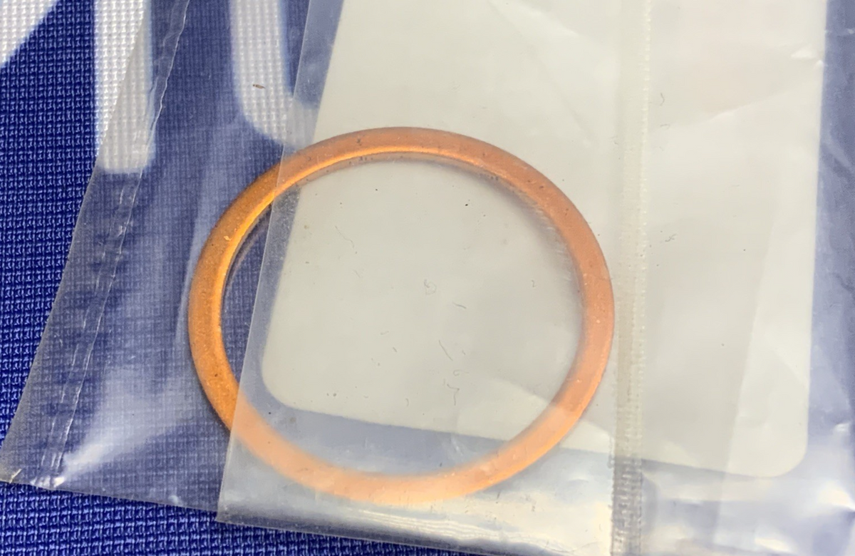 Yamaha Front Fork Copper Gasket Washer YZ65 2018-2026 OEM 2HH-23158-LO
