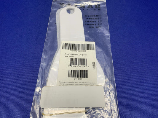 Oakley MX O-Frame Goggle Standard Clear Tear Offs (25 Pack) 01-149