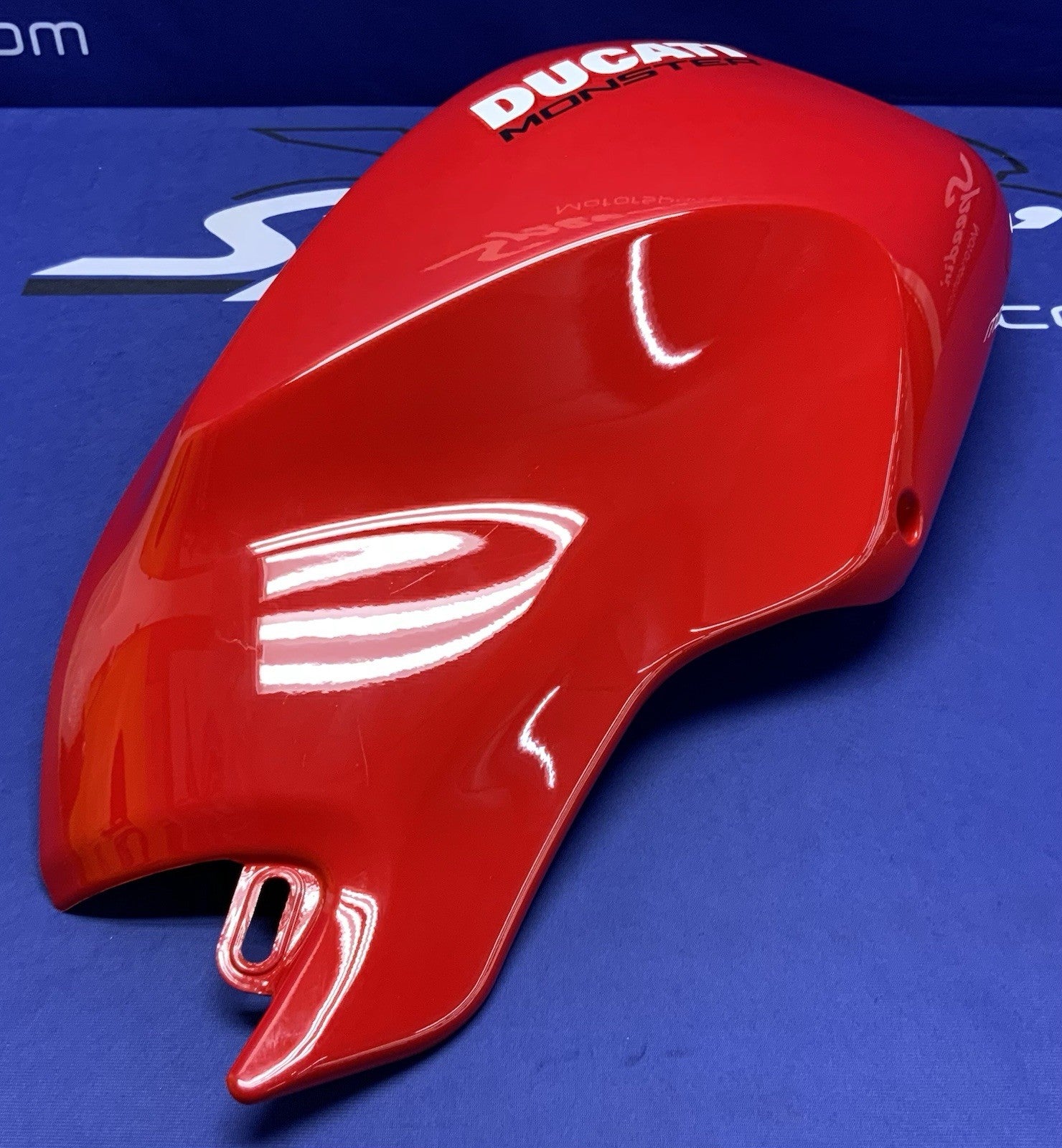 Ducati Right Tank Fairing (Red) Monster 696 2008-2013 OEM 48012591CA