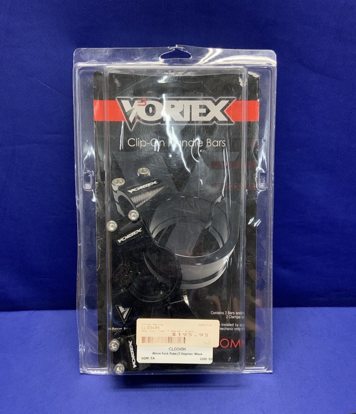 Vortex Racing 48MM Black - Clip On Only Honda CBR600RR 2005-2026 CL0048K-1