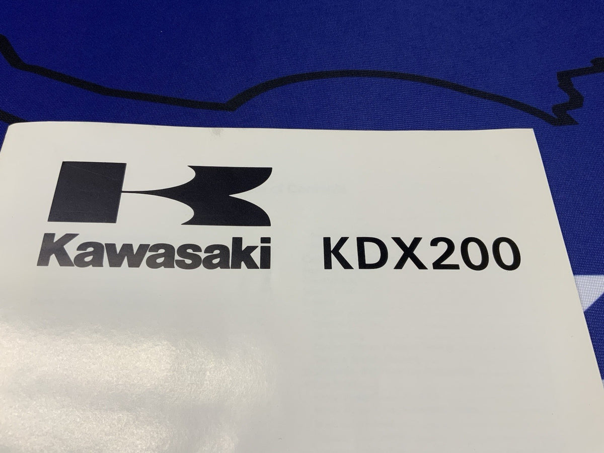Kawasaki KDX200 Service Manual 1990-1994 OEM 99924-1166-51