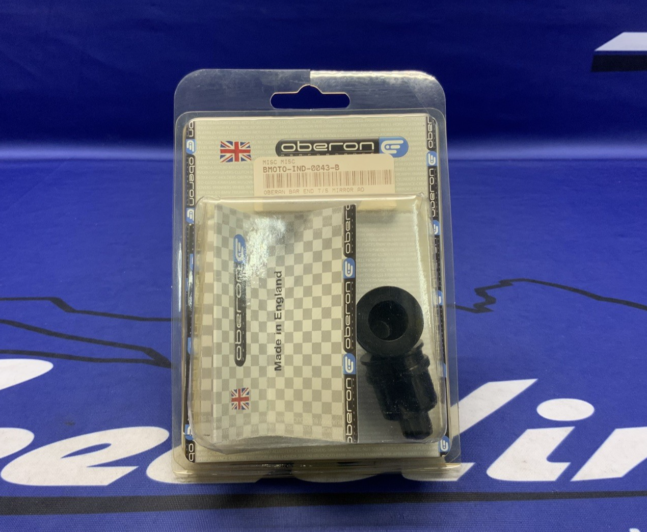 Oberon Bar End Turn Signal Mirror Adapter IND-0043-B