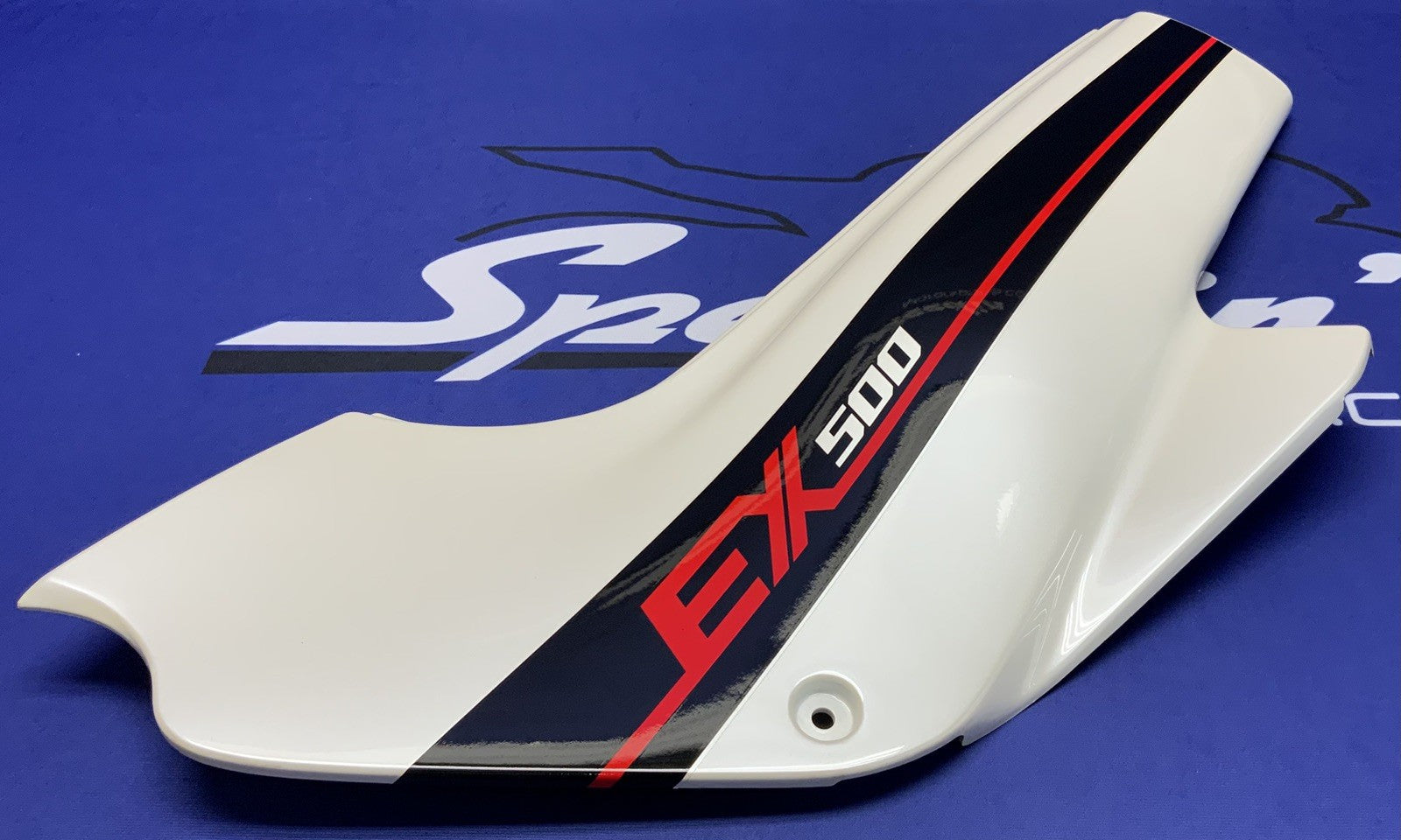 Kawasaki Left Side Cover (White) EX500 1988 OEM 36002-5445-R1