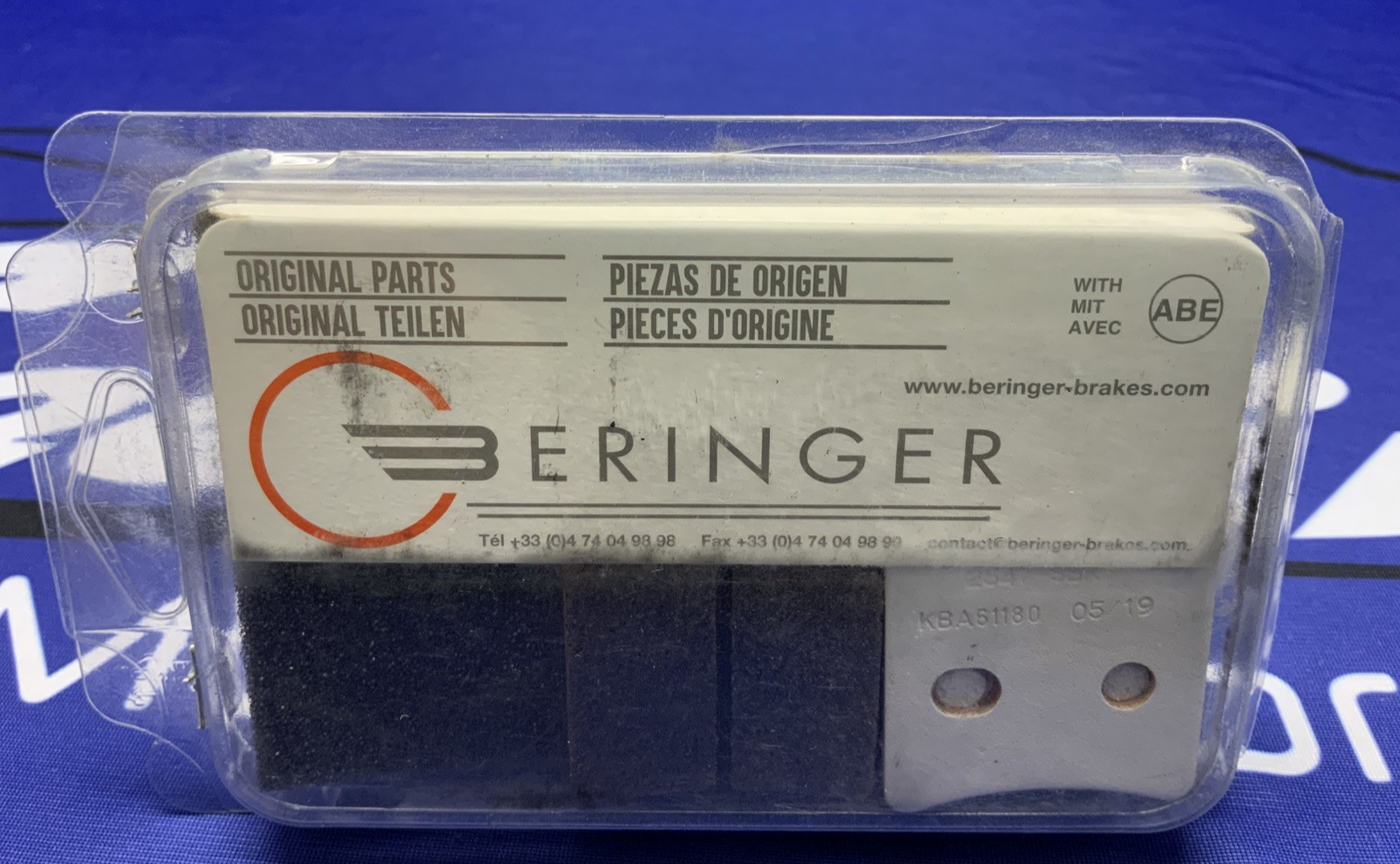 Beringer 2D1 2-Piston Rear Caliper Brake Pad Pair 2547S