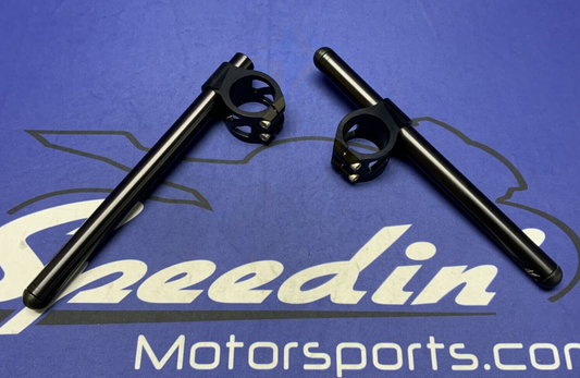 Driven Racing Standard Clip-On Handle Bar Set Left & Right (Black) 41mm DCLO-41