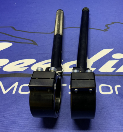 Spider Billet Clip On Handlebar Set W/ Tubes 25 Offset 50mm 50.25.50