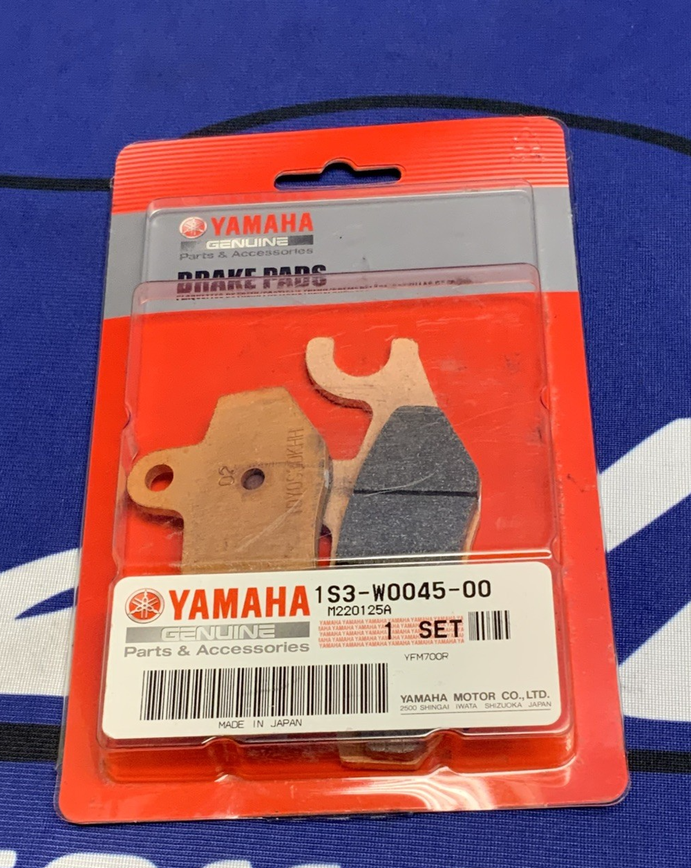 Yamaha Front Brake Pad Kit YFM700R 2006-2024 OEM 1S3-W0045-00