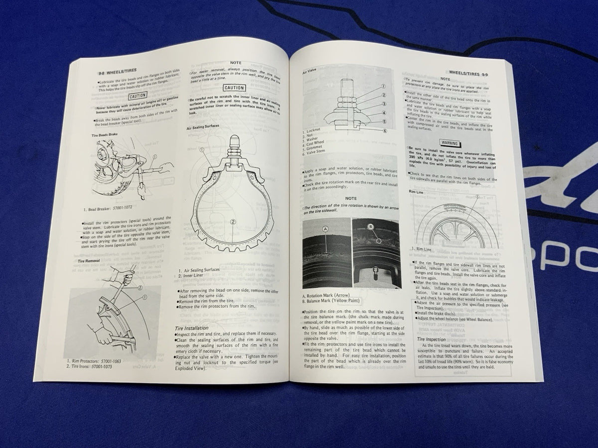 Kawasaki GPZ500/600R Service Manual 1985-1989 OEM 99924-1055-04
