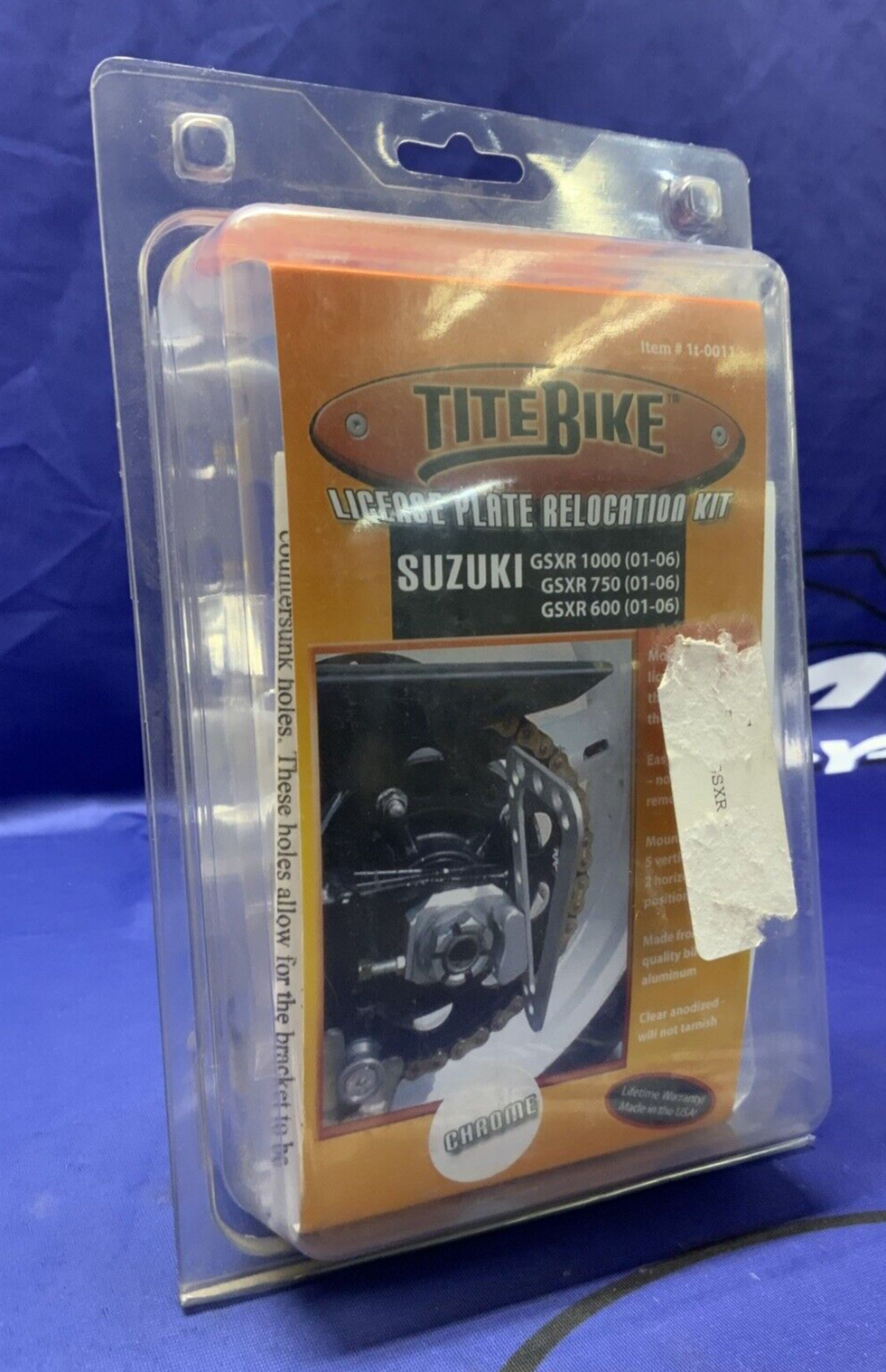 Tite Bike License Plate Relocation Kit GSXR 600/750 2001-2006 1T-0011C