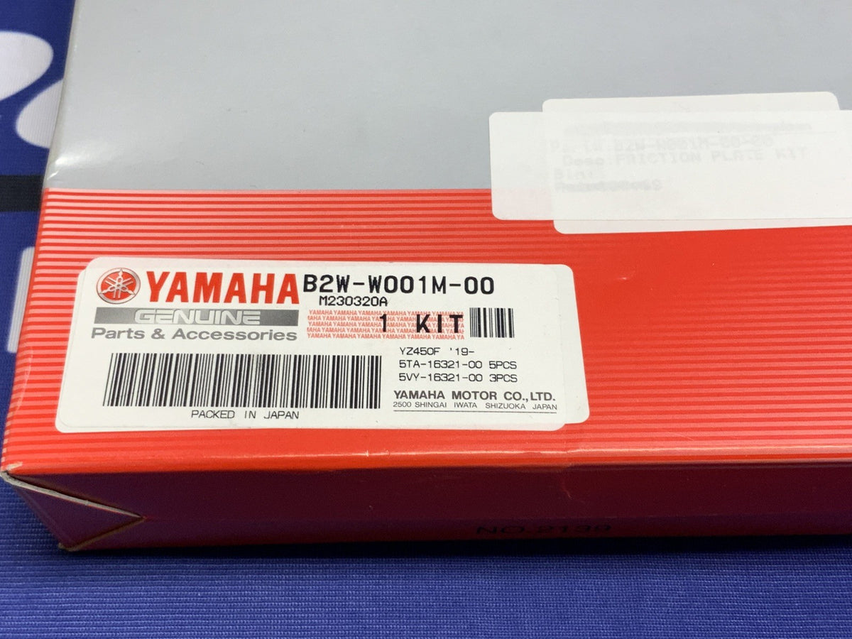 Yamaha Friction Plate Kit YZF450F 2022 OEM B2W-W001M-00-00