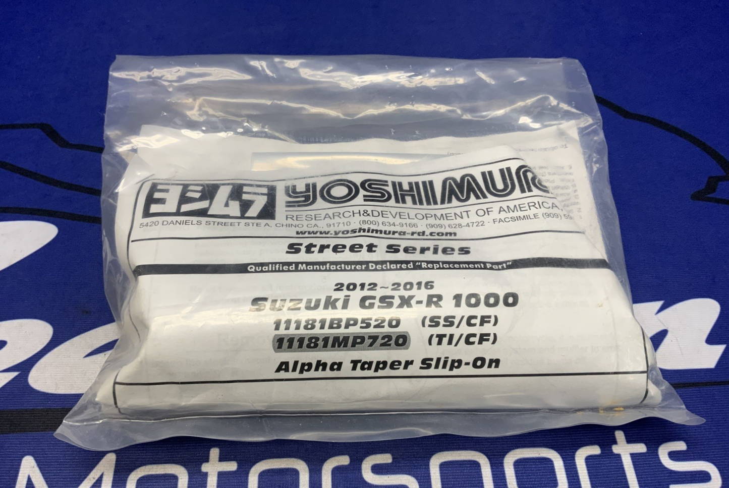 Yoshimura Alpha/T Sound Insert Kit GSXR 1000 2012-2016 INS-20-K