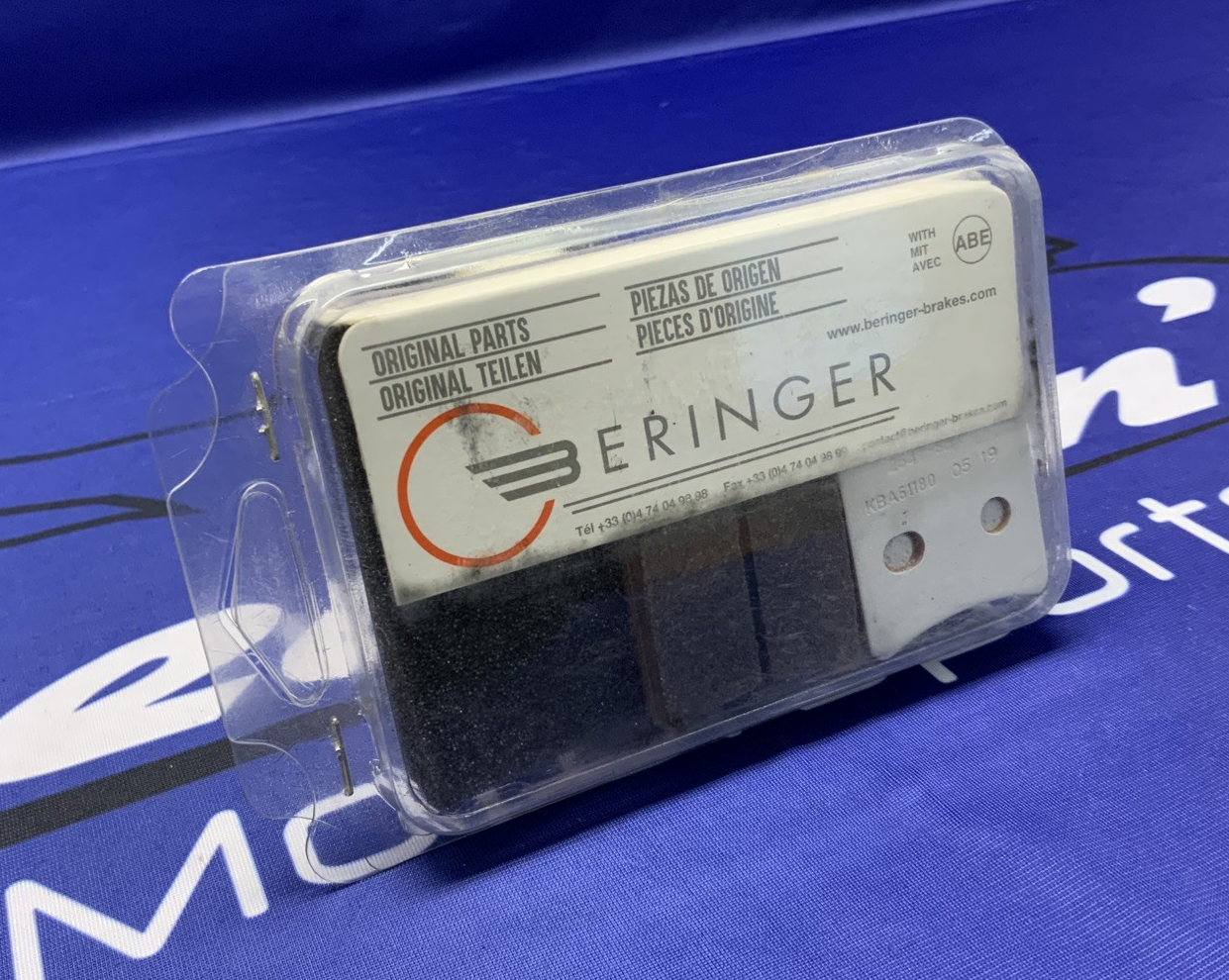 Beringer 2D1 2-Piston Rear Caliper Brake Pad Pair 2547S