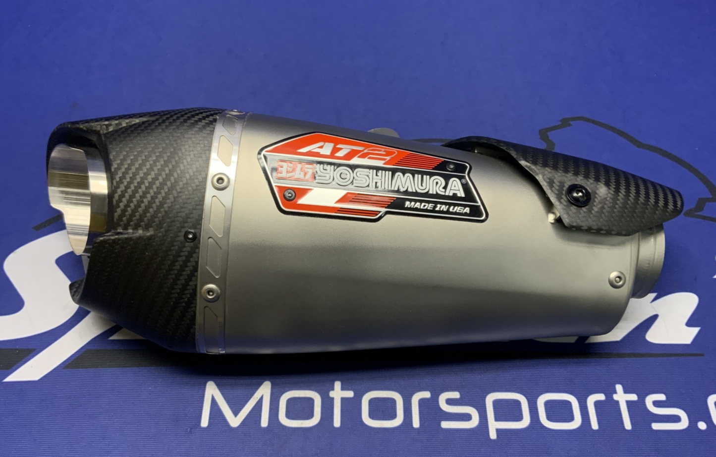 Yoshimura AT2 Slip-On Street Exhaust Muffler 57mm Inlet