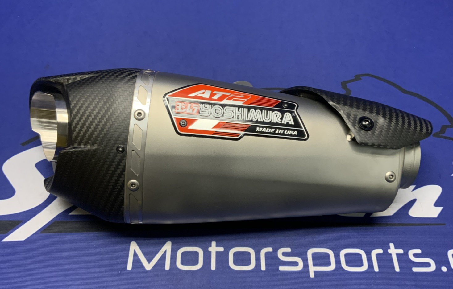 Yoshimura AT2 Slip-On Street Exhaust Muffler 57mm Inlet