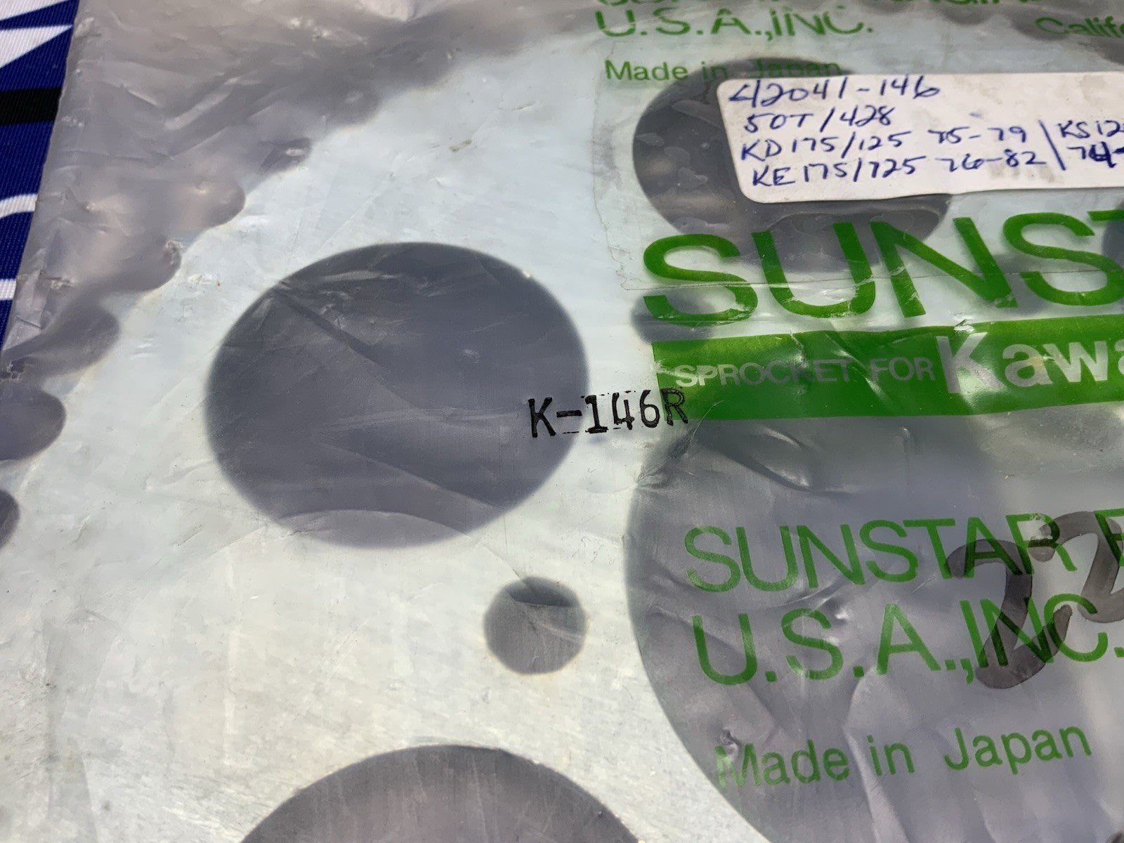 Sunstar Rear Wheel Drive Sprocket Kawasaki KD125 1975-1979 42041-146