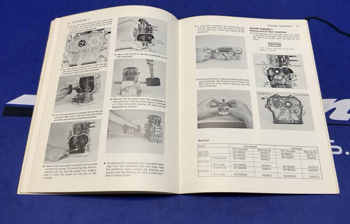 Kawasaki KG700/1000B Service Manual 1977-1982 OEM 99964-0019-01
