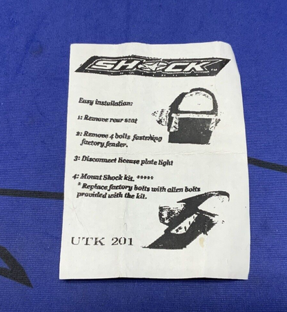 Shock Racing Fender Eliminator Kit GSXR 1000 2007 UTK-201