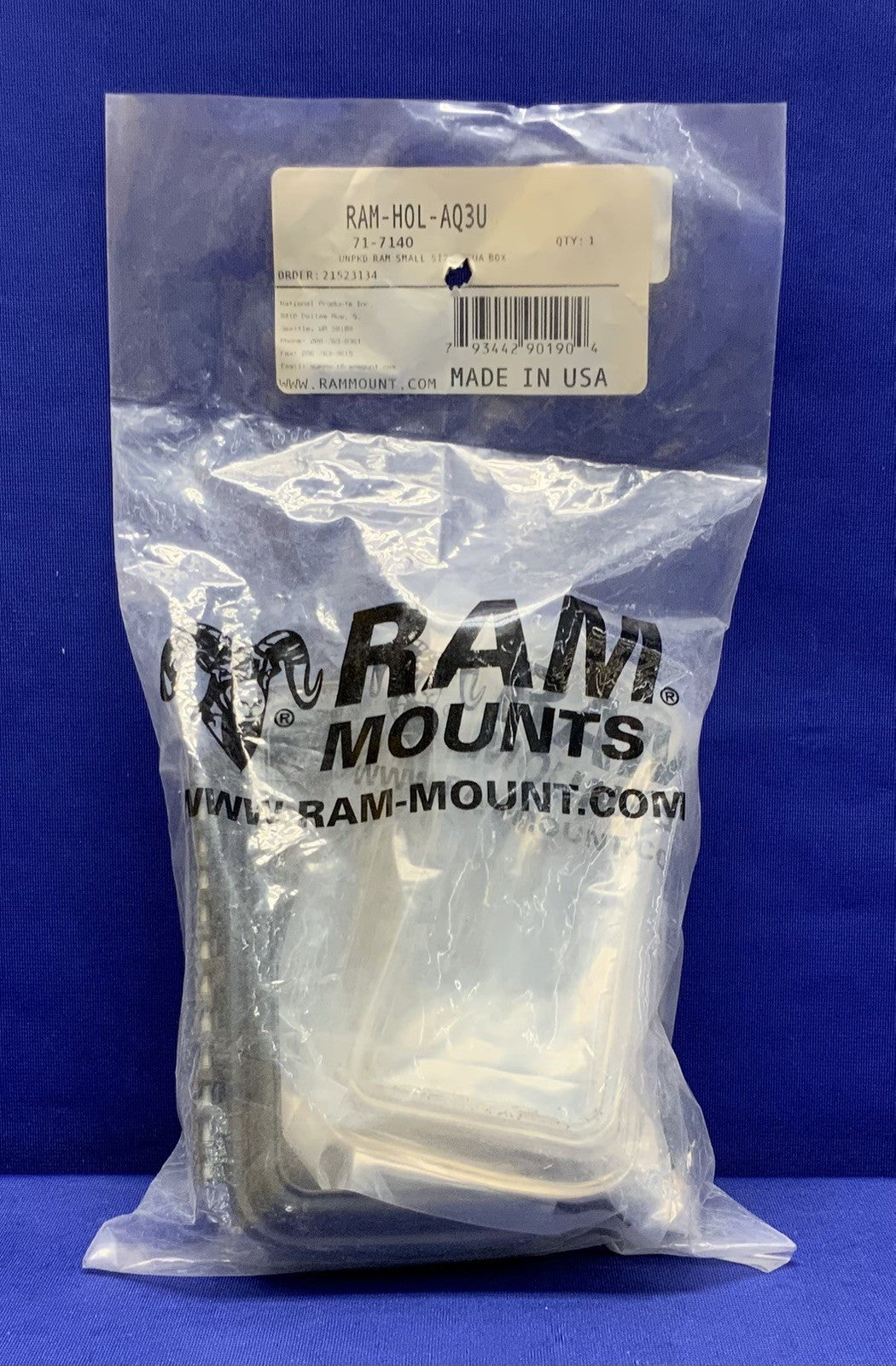 RAM Aqua Small Sealed Box RAM-HOL-AQ3U