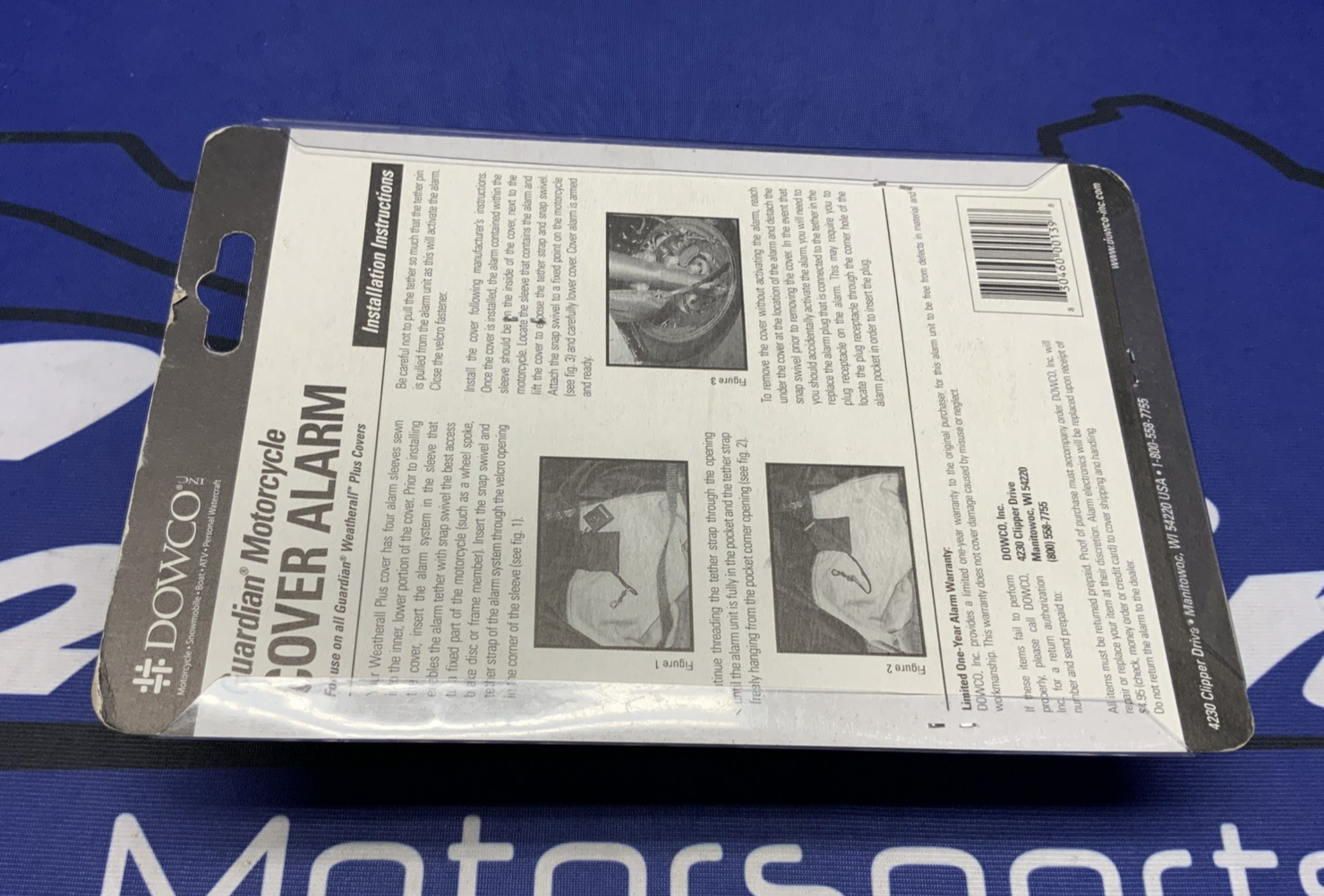 Dowco Guardian Motorcycle Cover Security Alarm system 26038-00