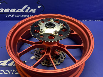 Aprilia Rear Wheel W/ BrakeTech Rotor/Captive Spacer RSV4 2015-2018 OEM 2B002033