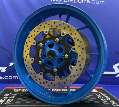 Suzuki Front Wheel W/ Rotors (Blue) GSX-8R 2024-2026 OEM 54111-25L00-QZB-2