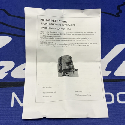 STM Clutch Reservoir (Red) 40cc capacity SUN-R240