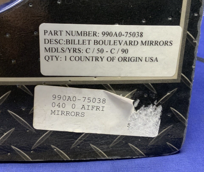 Suzuki Rear View Mirrors (Chrome) Boulevard 2005-2009 OEM 990A0-75038