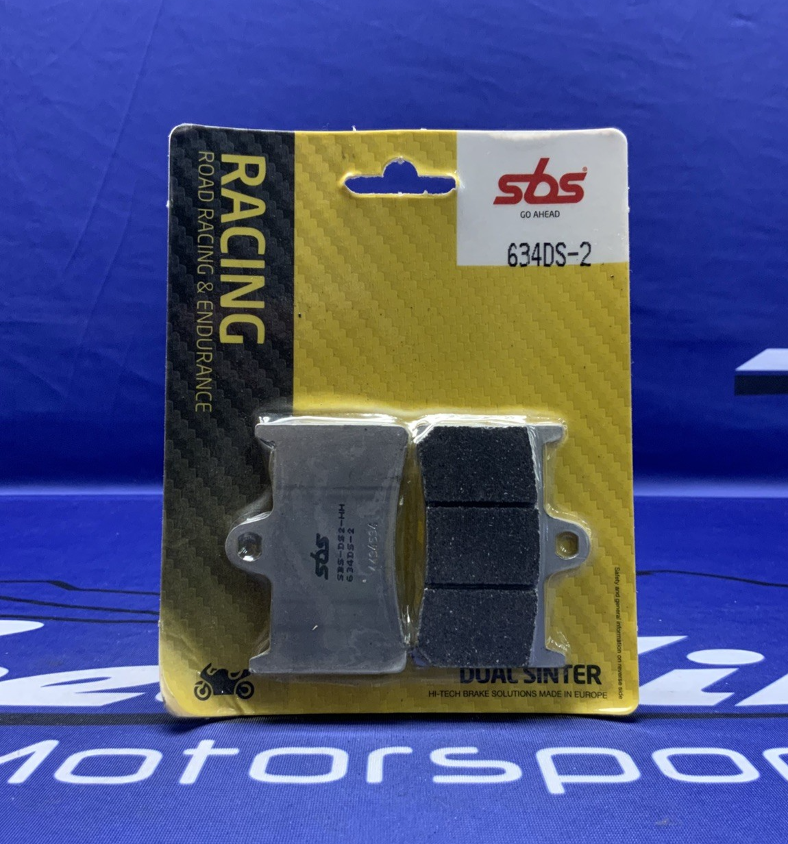 SBS Racing Sintered Front Brake Pads YZF-R6 2005-2020, R1 2015-2021 634DS-2