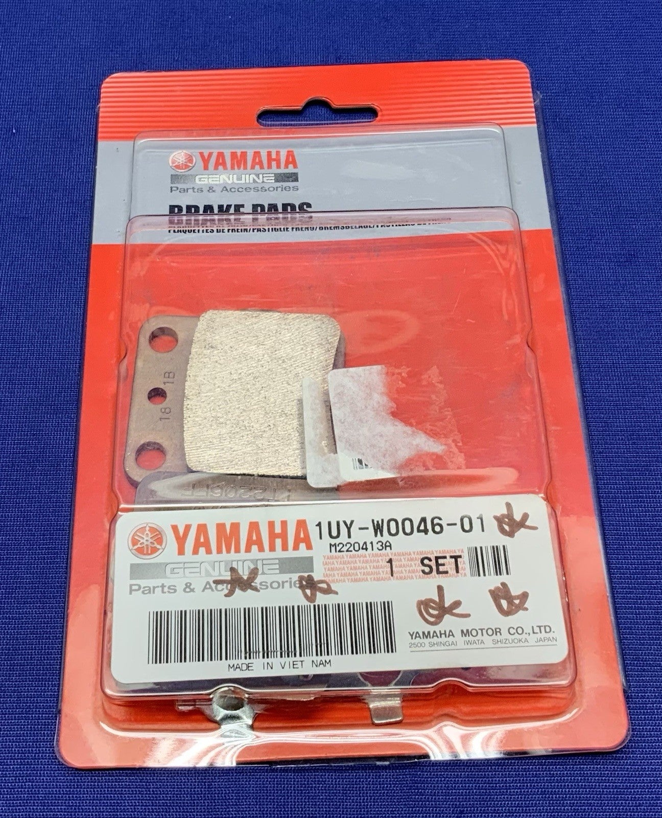 Yamaha Rear Brake Pads Banshee 1988-2006 OEM 1UY-WOO46-01-00