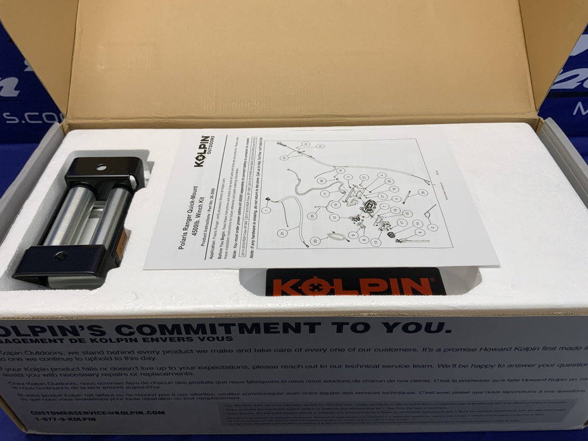 Polaris Kolpin Quick- Mount Winch 45000lb Ranger XP 900 13-19 OEM 26-3000