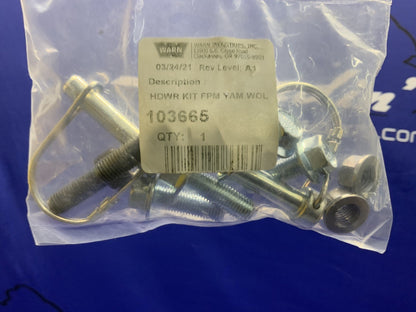 WARN Snow Plow Mount Yamaha Wolverine RMAX4 1000 XT-R 21-25 OEM B4J-F84Y0-V0-00