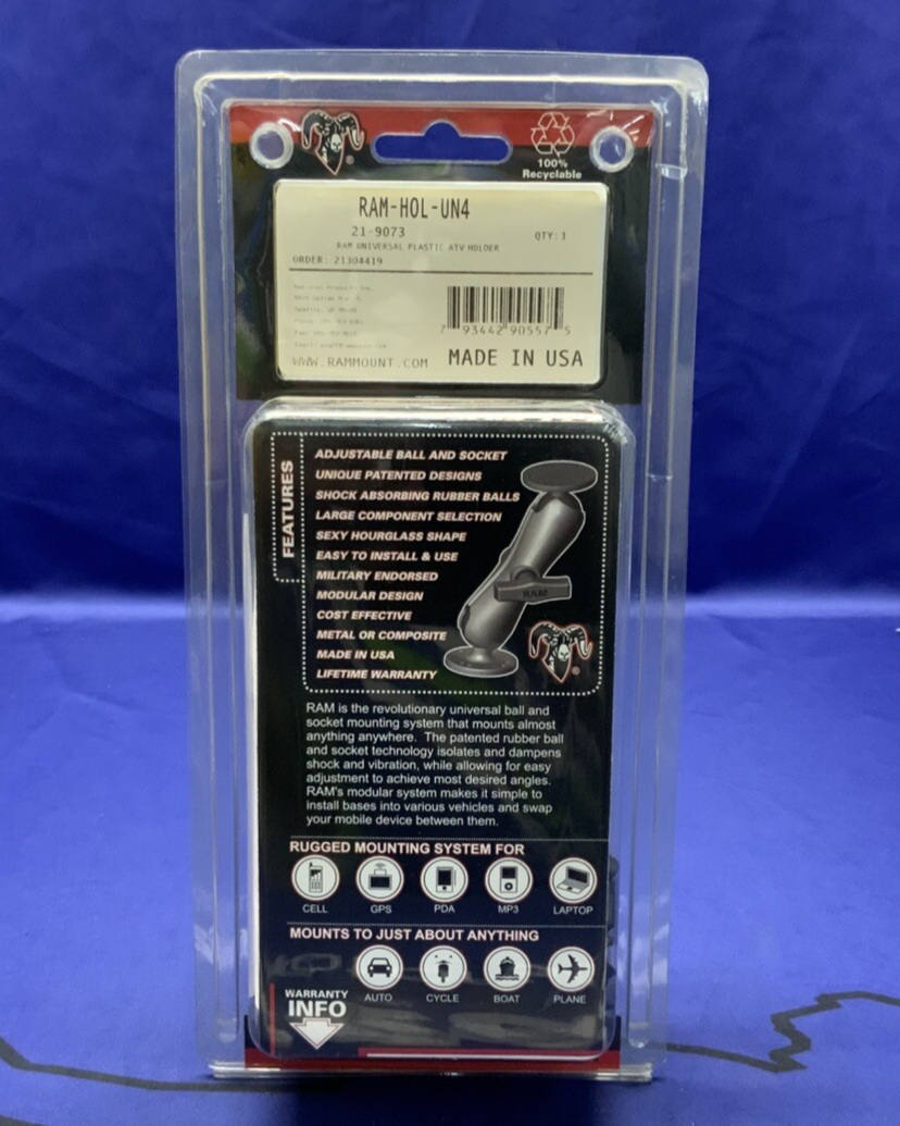 Ram Mounts Finger-Grip Universal GPS & Radio Holder RAM-HOL-UN4U