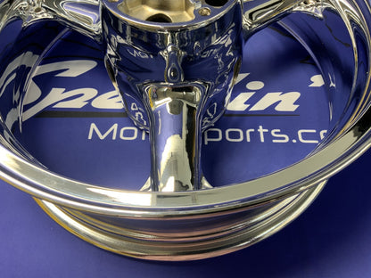 Kawasaki Front & Rear Wheel (Chrome) ZX-6R/636 2003-2004 OEM 41073-0112-R2