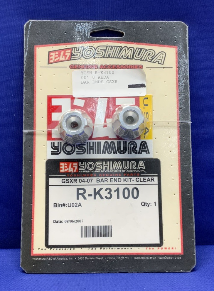 Yoshimura Bar End Kit (Silver) GSX-R 600/750/1000 2004-2007 R-K3100