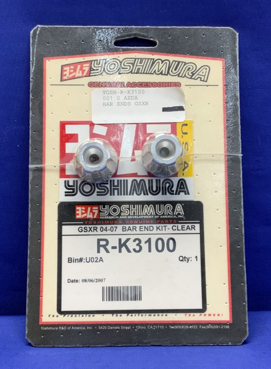 Yoshimura Bar End Kit (Silver) GSX-R 600/750/1000 2004-2007 R-K3100