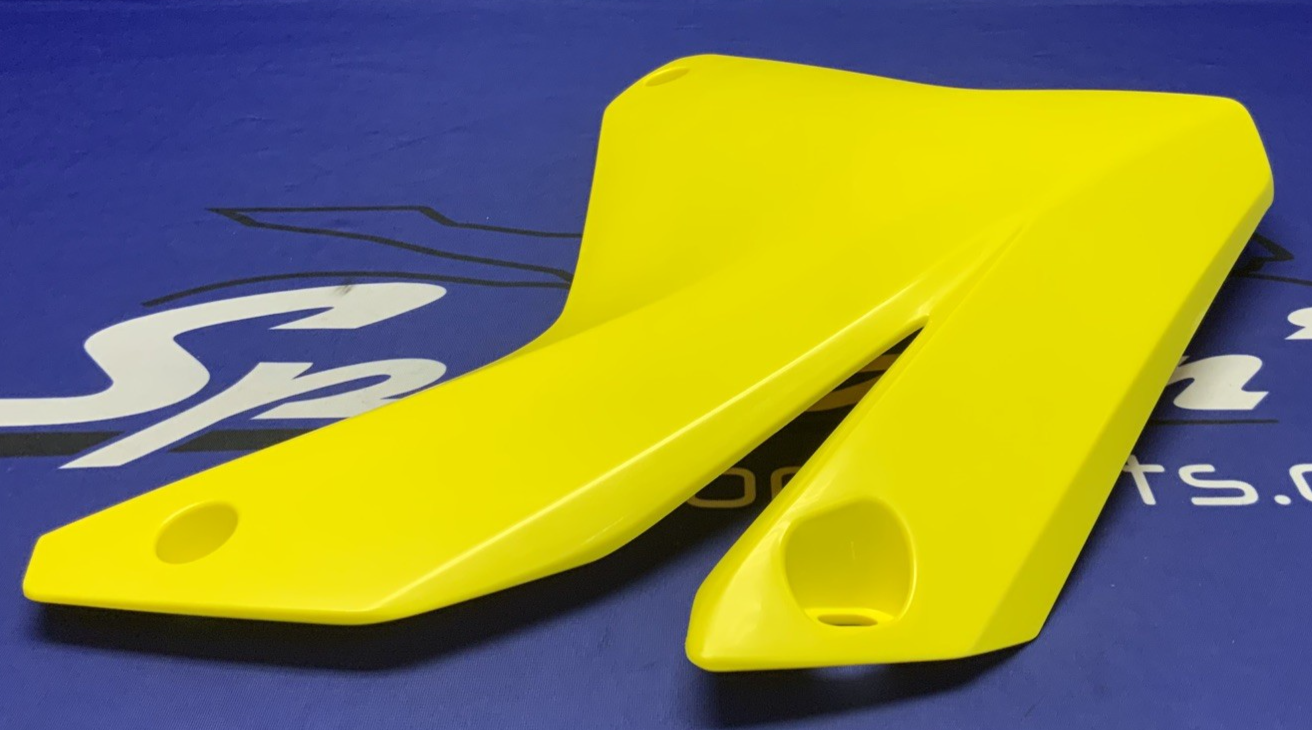 Suzuki Left Radiator Shroud (Yellow) RM-Z450 2005-2006 OEM 17762-35G00-YU1