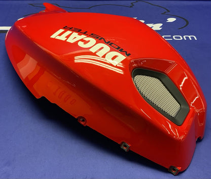Ducati Left Tank Fairing (Red) Monster 696 2008-2013 OEM 48012591DA