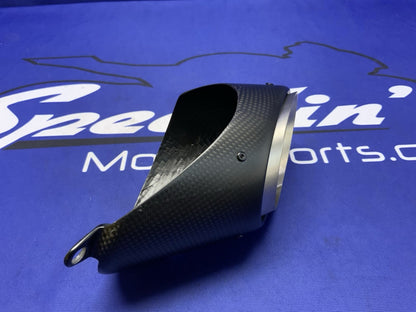 Ducati Exhaust Carbon End Tip Panigale V2/Bayliss 2020-2024 OEM 46017131BA-3