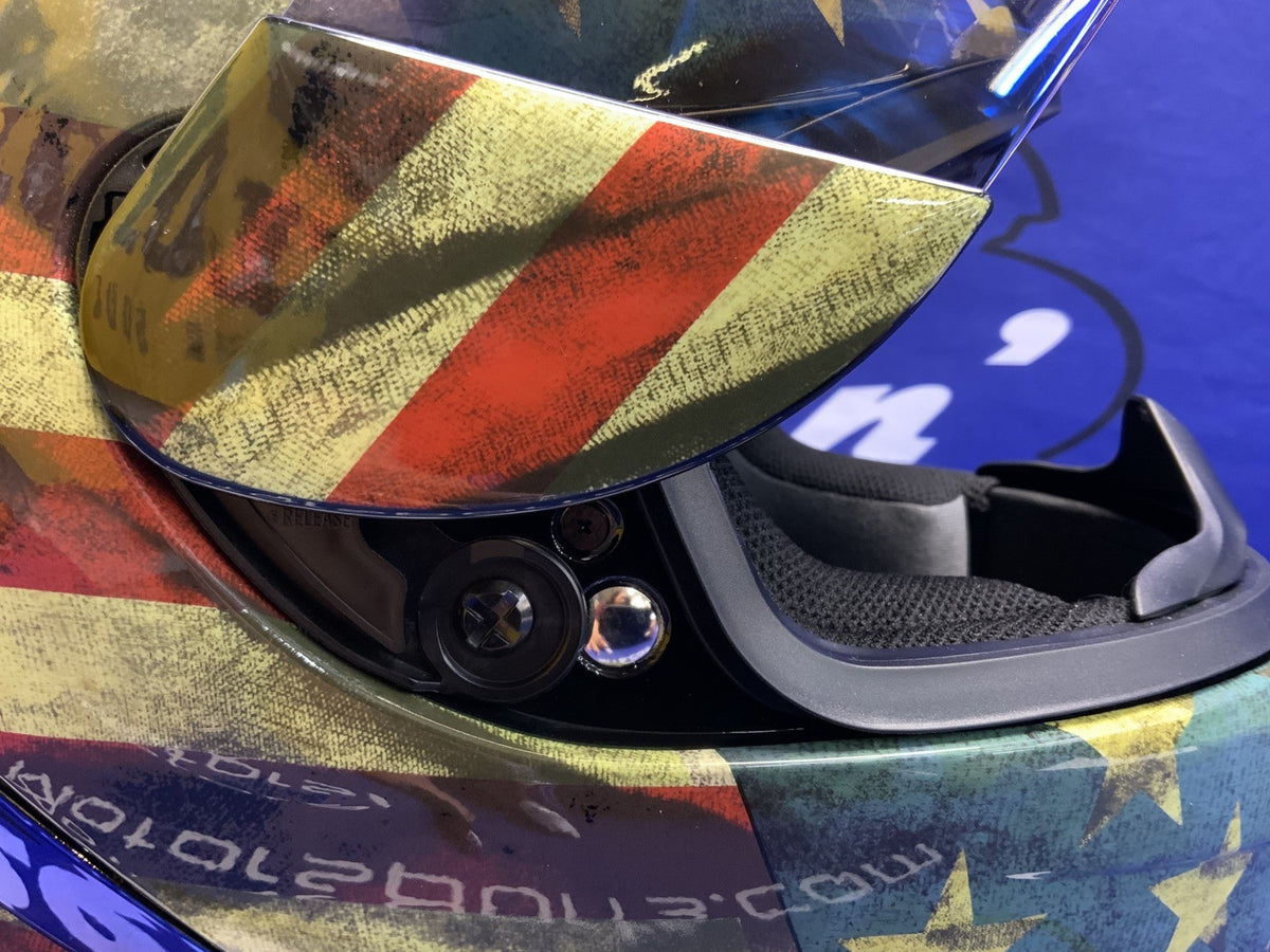 Icon Airfron Old Glory Red/White/Blue Helmet LG 010-14785